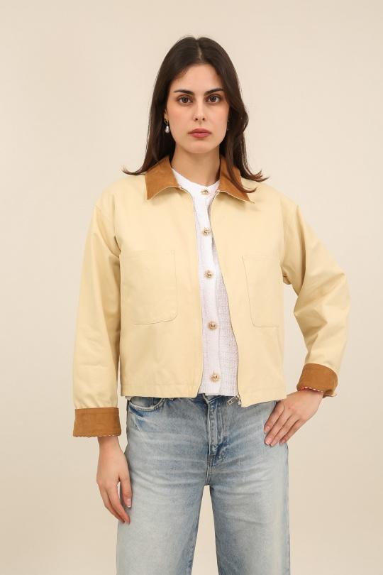 Vestes  Femme Beige Daphnea 32179 Efashion Paris