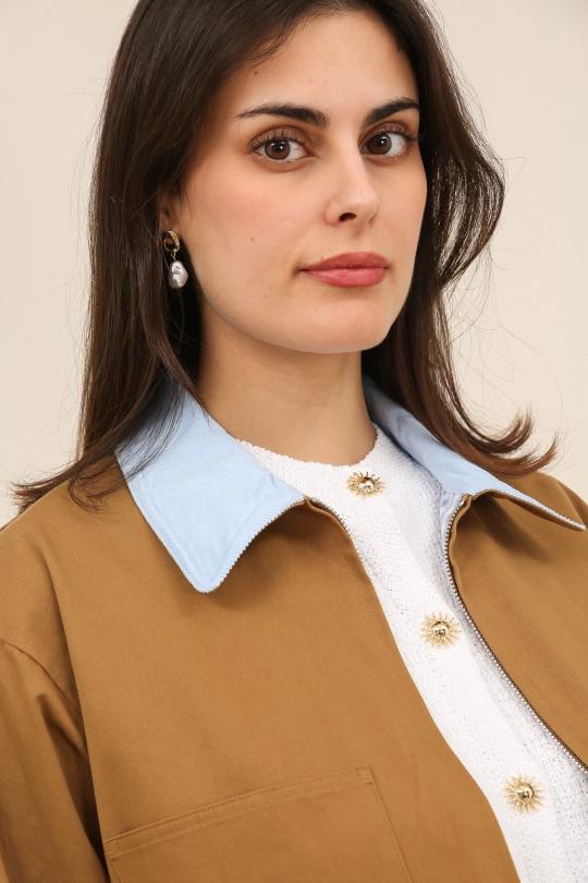 Vestes  Femme Beige Daphnea 32179 Efashion Paris