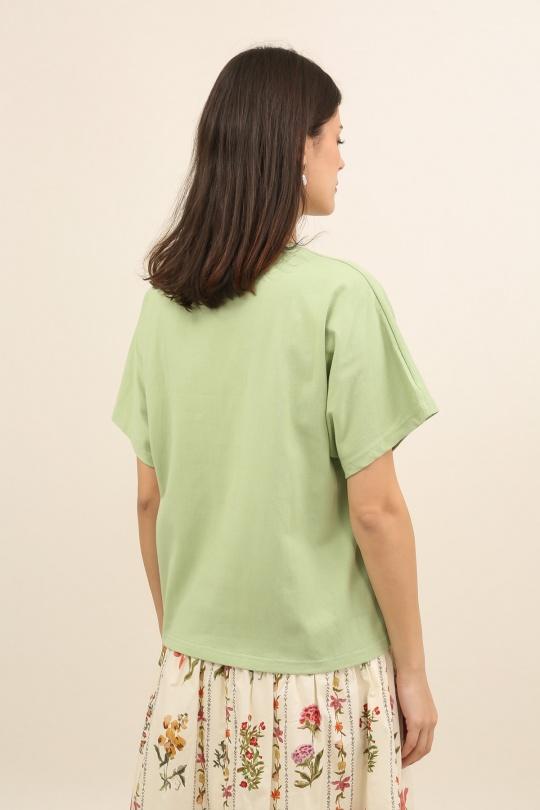 T-shirts Femme Vert Daphnea 32190 Efashion Paris