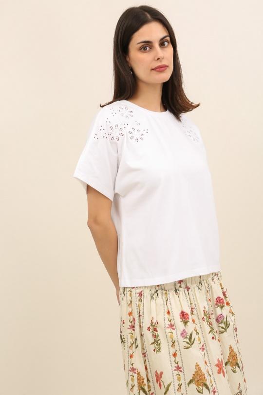 T-shirts Femme Vert Daphnea 32190 Efashion Paris