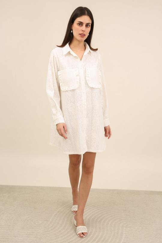 Abiti corti Donna White Daphnea 32198 Efashion Paris