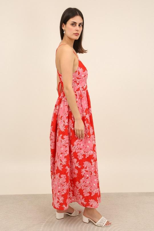 Robes longues Femme Rouge Daphnea 32206 Efashion Paris