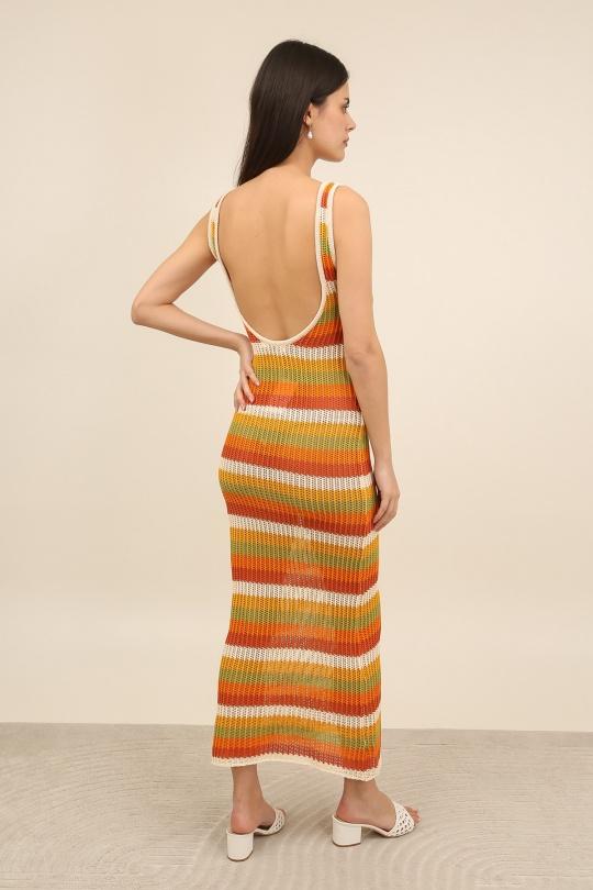 Vestidos largos Mujer Pink Daphnea A1598 Efashion Paris