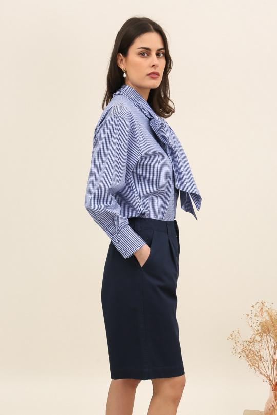 Shorts Mujer Navy blue Daphnea 6055 Efashion Paris