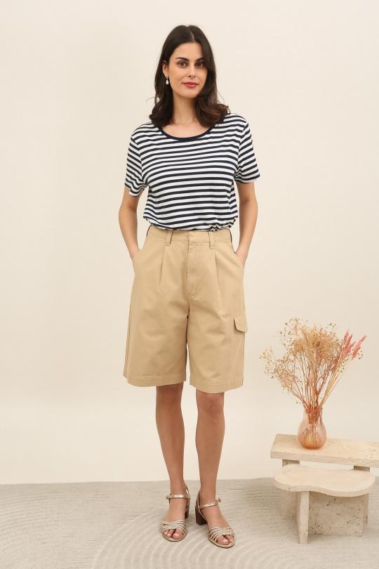 Shorts Mujer Navy blue Daphnea 6055 Efashion Paris