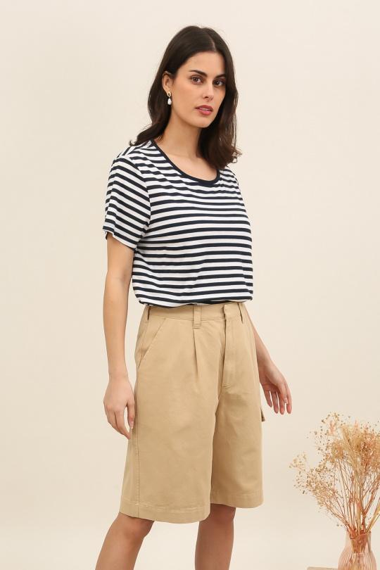 Shorts Mujer Navy blue Daphnea 6055 Efashion Paris