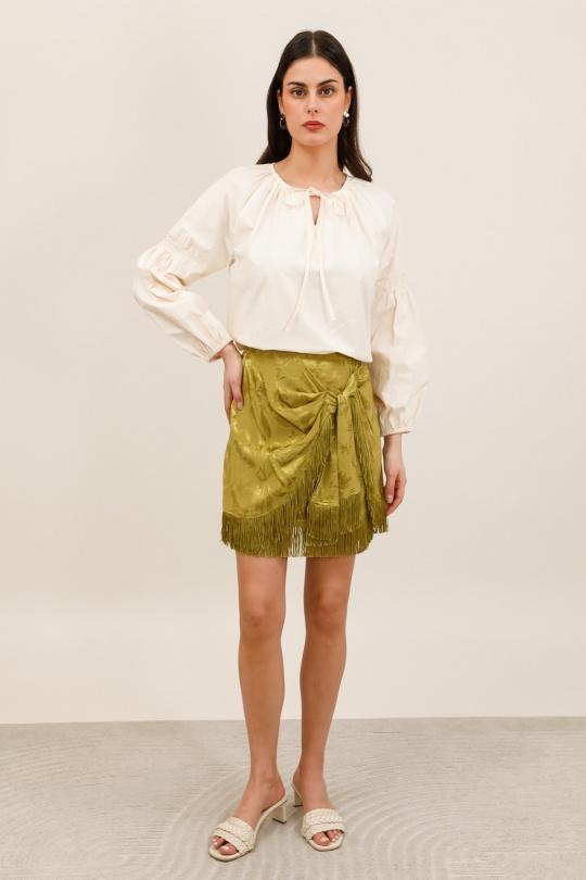 Skirts Women Green Daphnea 32171 Efashion Paris