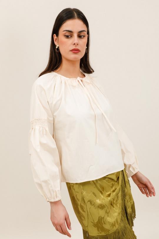 Blouses Femme Beige Daphnea 6078 Efashion Paris