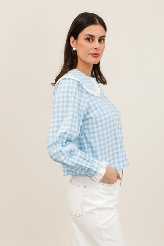 Chemises Femme Rouge Daphnea 6081 Efashion Paris