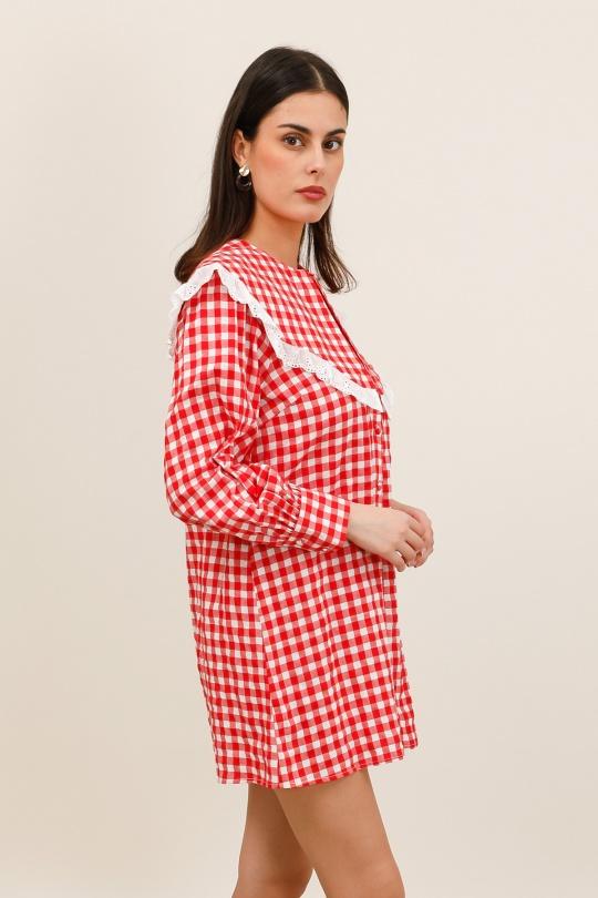Robes courtes Femme Bleu ciel Daphnea 6082 Efashion Paris
