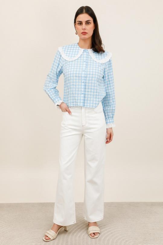 Pantalons Femme Blanc Daphnea 6083 Efashion Paris