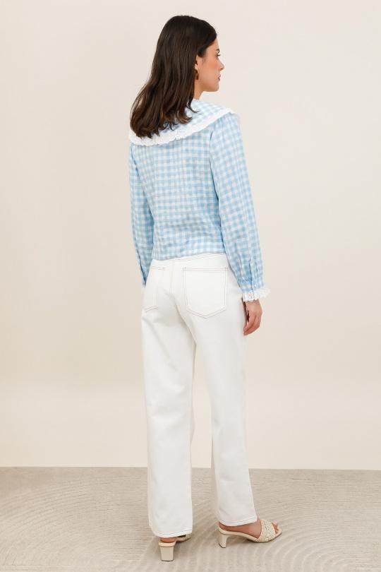 Pantalons Femme Blanc Daphnea 6083 Efashion Paris