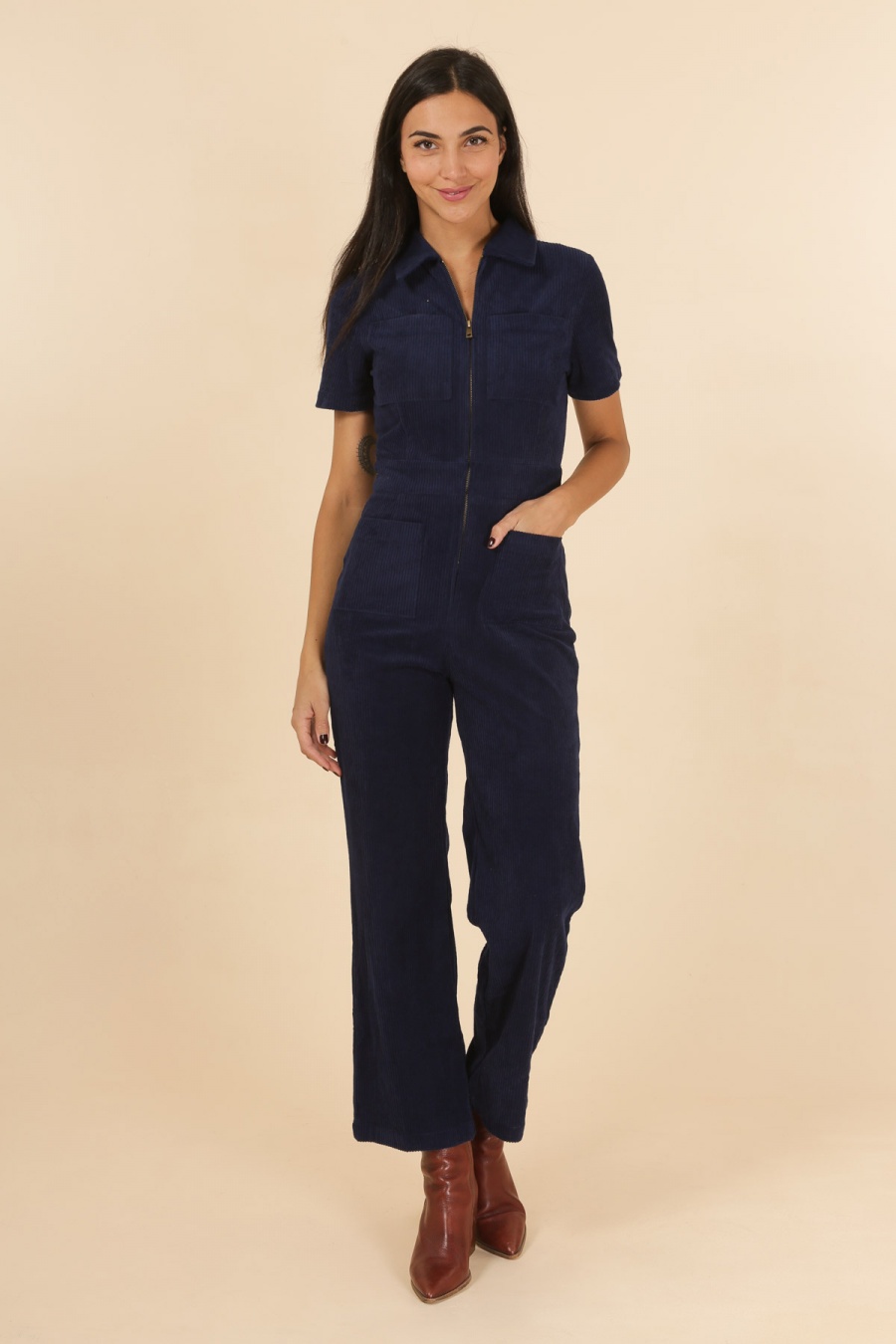 Combinaisons Femme Moutarde Daphnea 3869 #c Efashion Paris