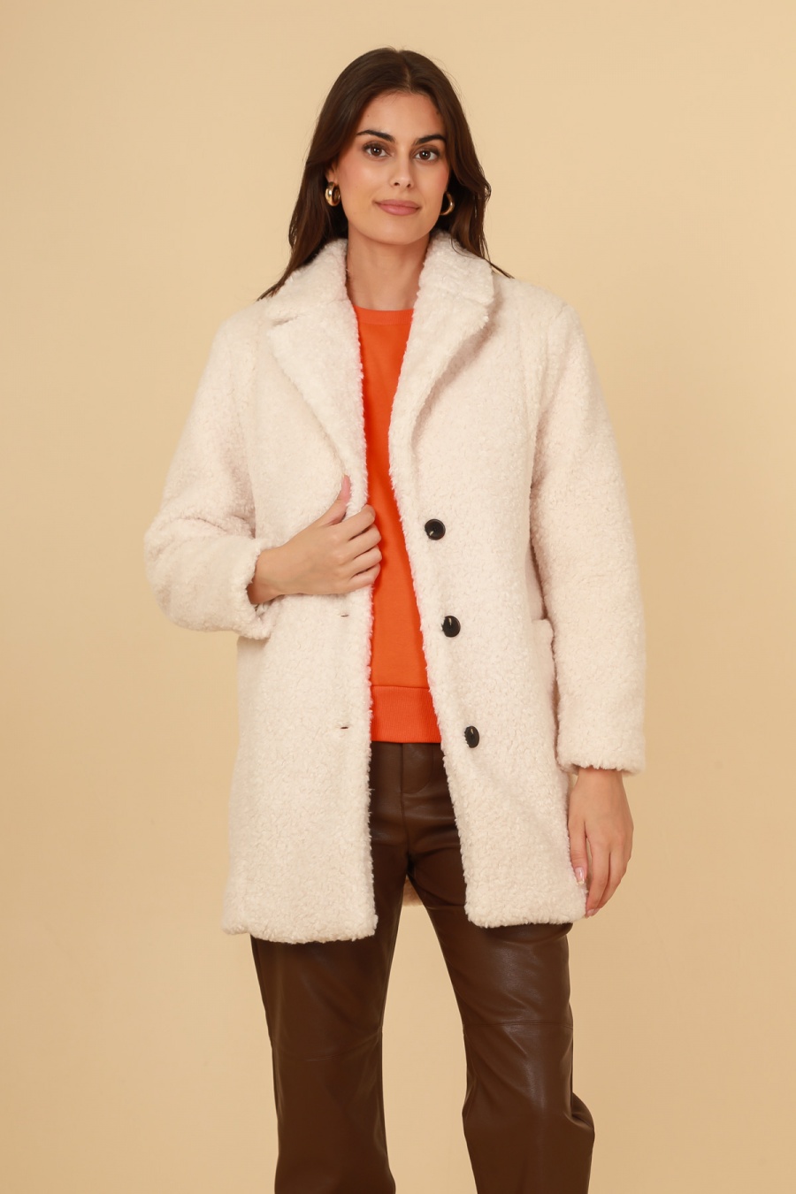 Coats Women White Daphnea 5113 #c Efashion Paris