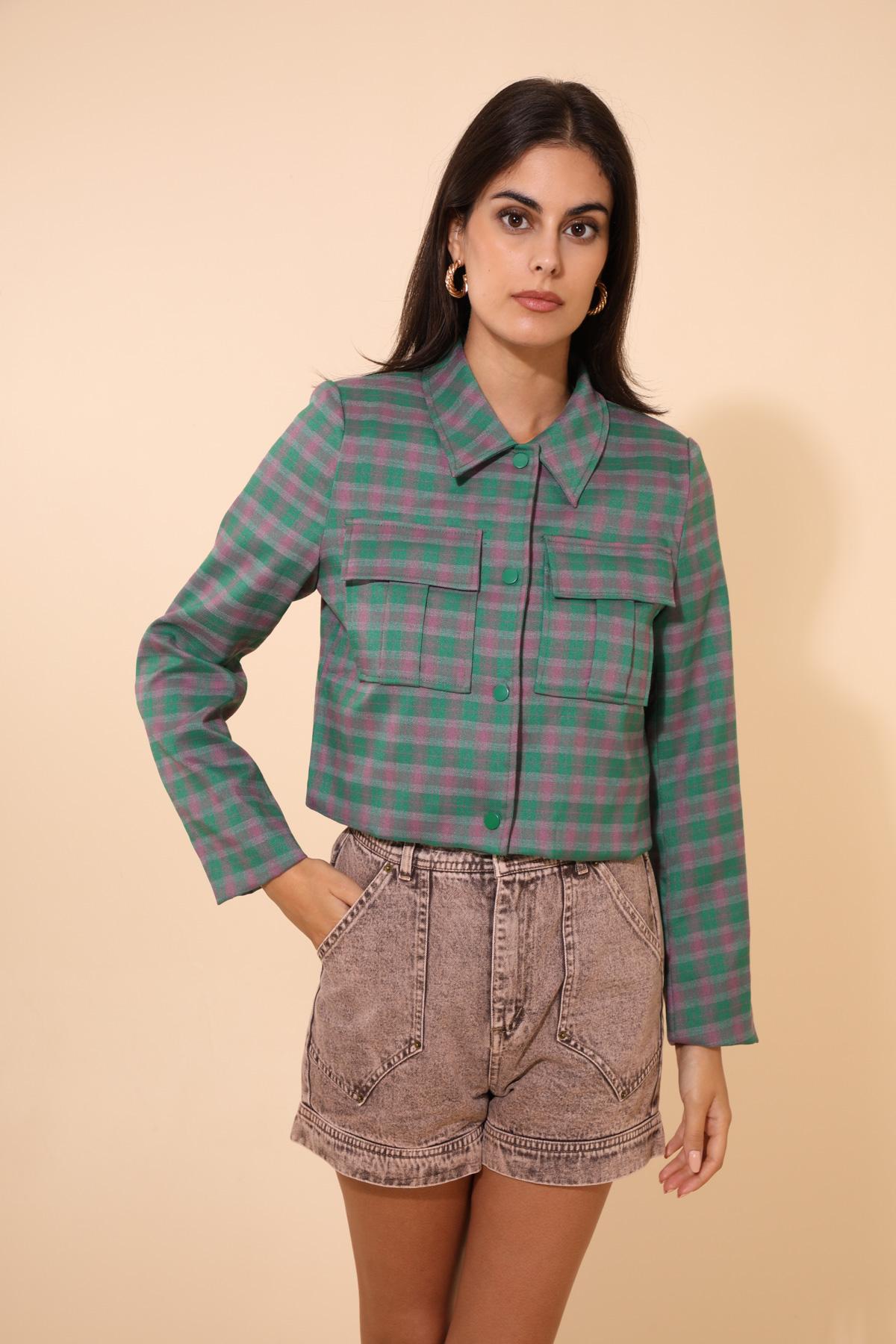 Giacche Donna Green Daphnea 5185 #c Efashion Paris