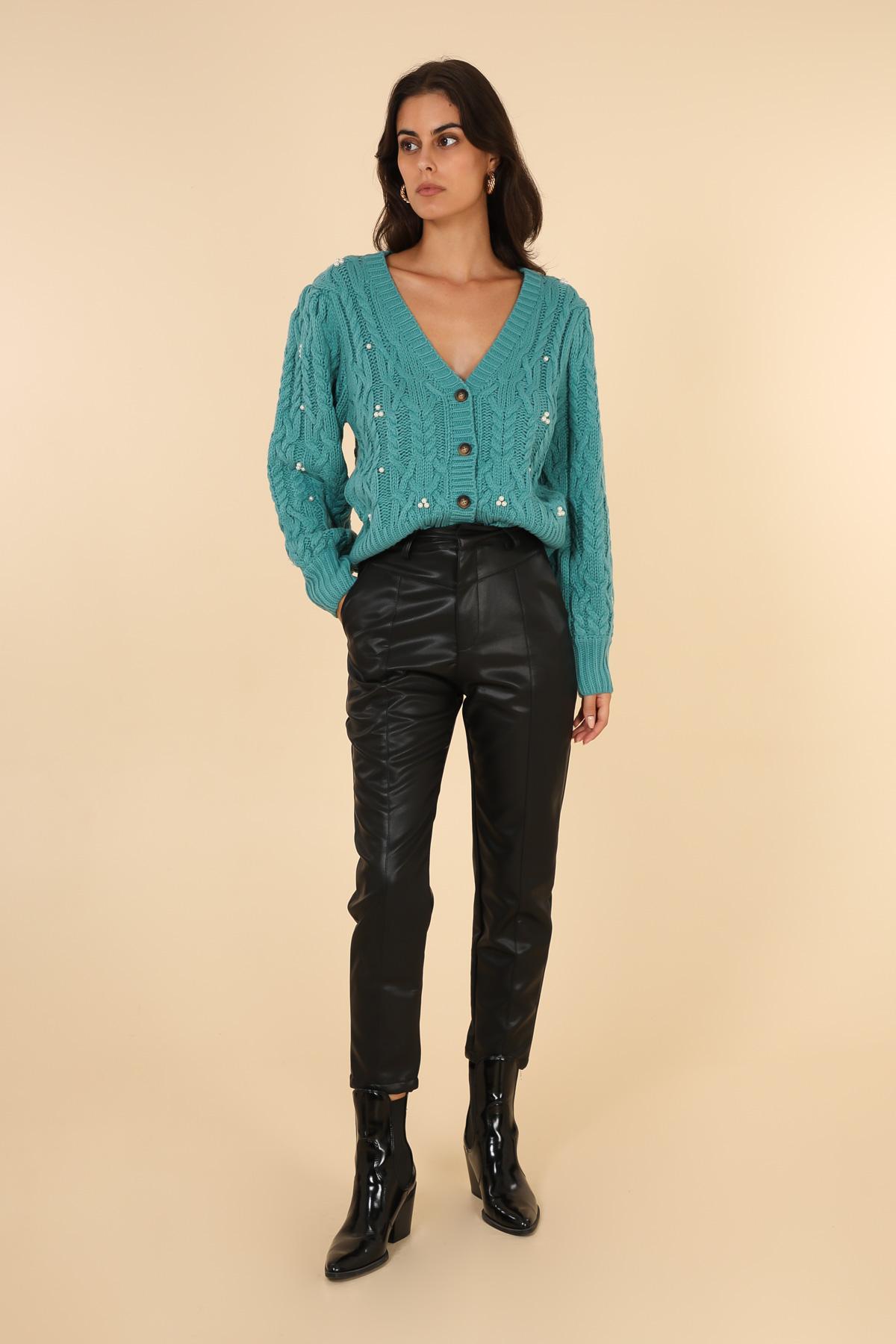 Pantaloni Donna Black Daphnea 5139 #c Efashion Paris