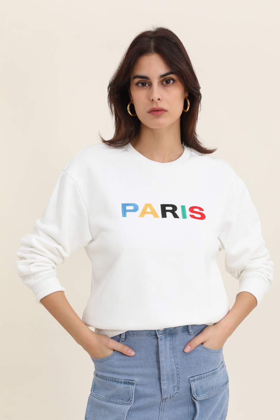 Sweats Femme Blanc Daphnea 31693 #c Efashion Paris