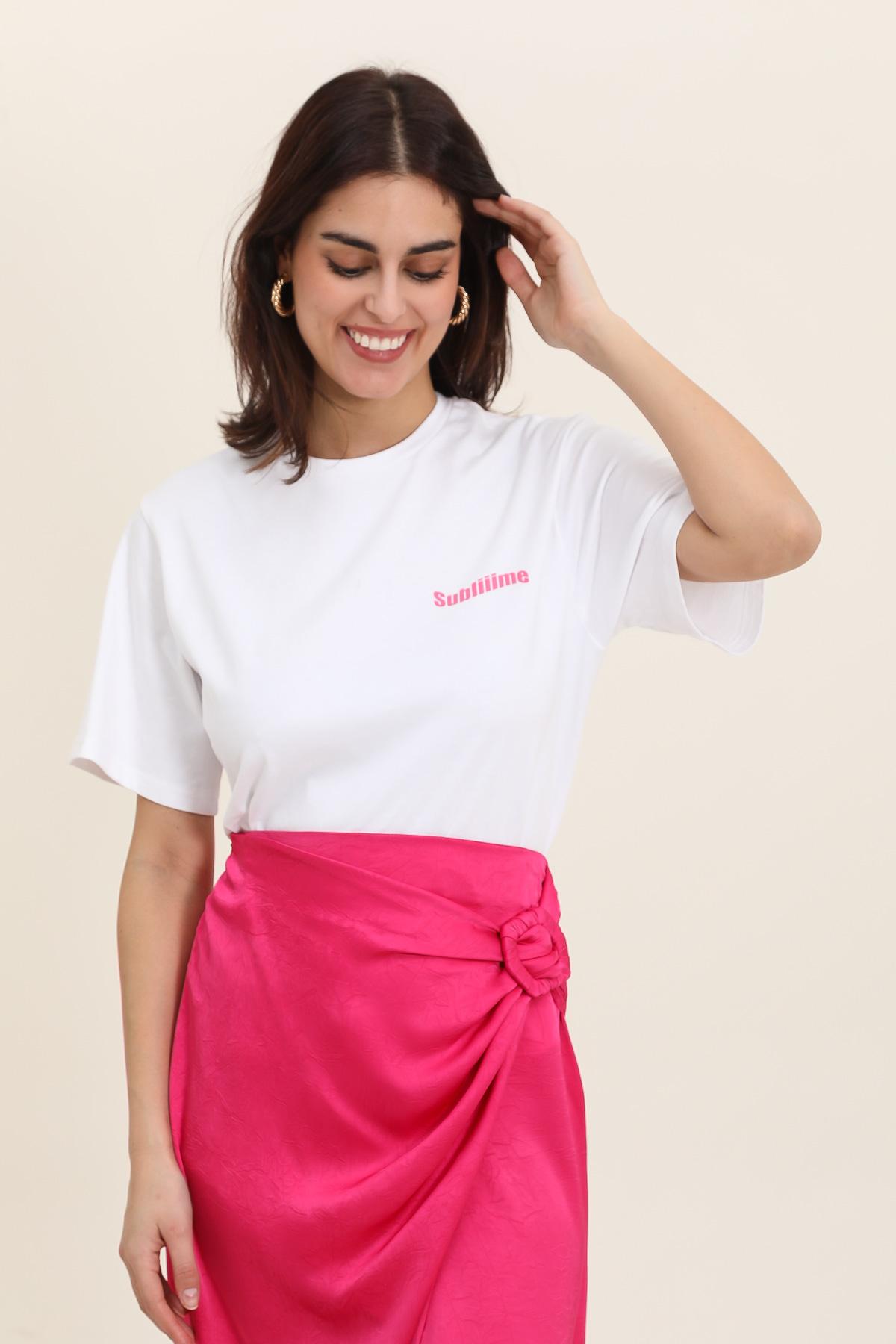 Camisetas Mujer Pink Daphnea 31710 #c Efashion Paris
