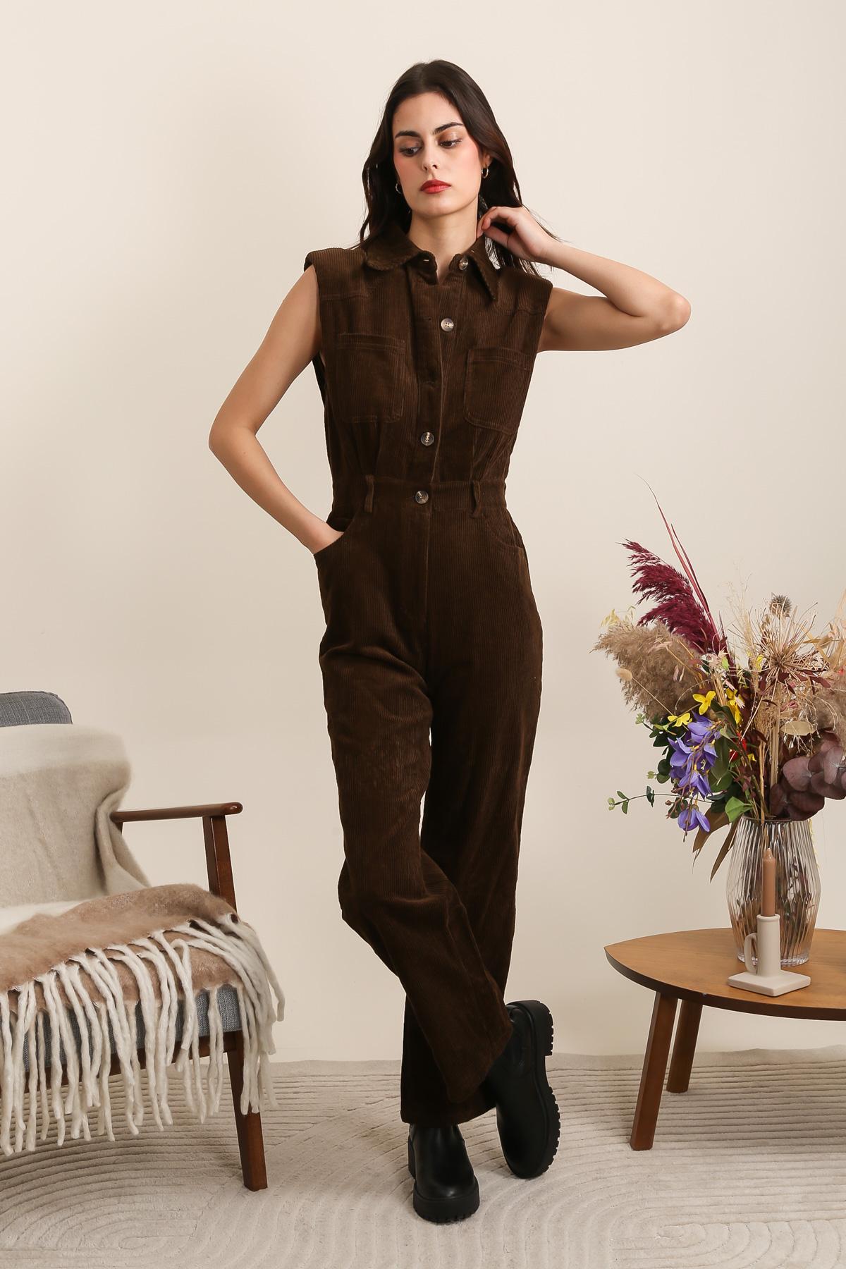 Jumpsuits Women Brown Daphnea 5560 #c Efashion Paris