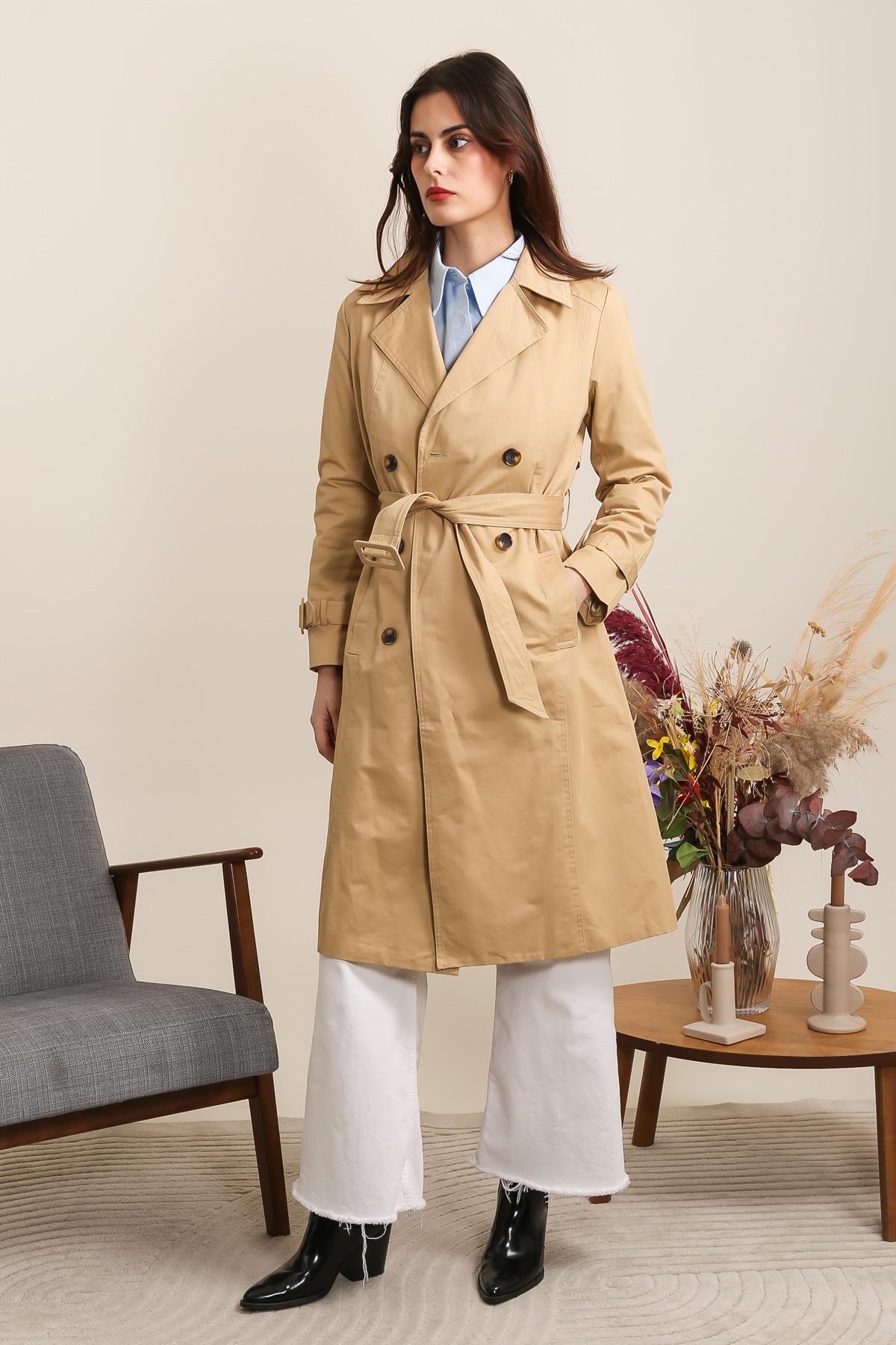 Trenchs Femme Beige Daphnea 3208 #c Efashion Paris