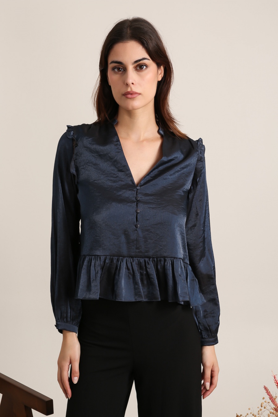 Tops Femme Bleu Daphnea 5280 #c Efashion Paris