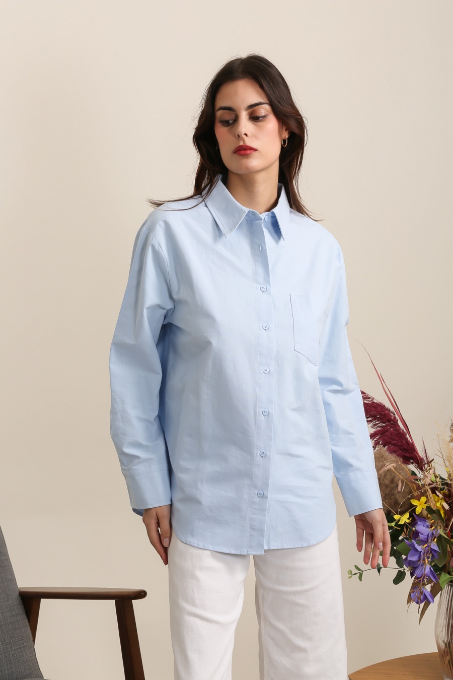 Shirts Women Light blue Daphnea 31899 #c Efashion Paris