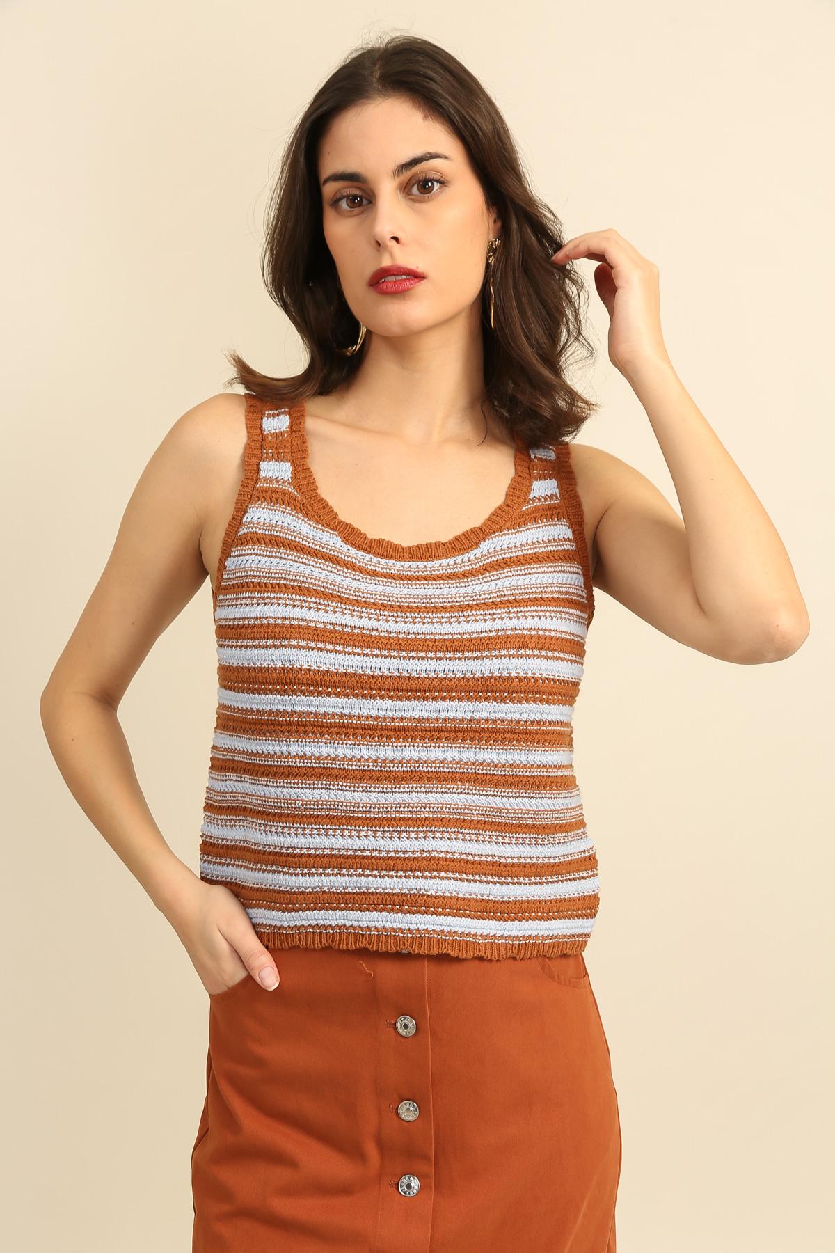 Camisetas sin mangas Mujer Yellow Daphnea A1599 #c Efashion Paris