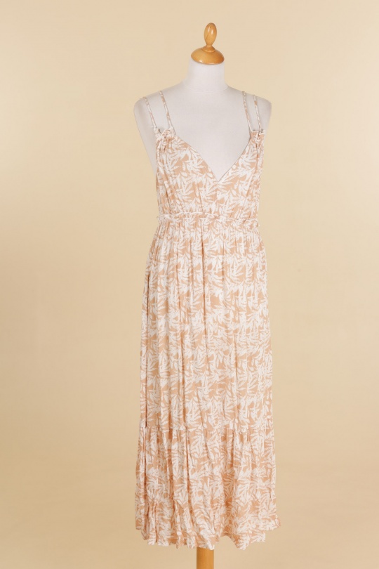 Robes mi-longues Femme Beige ATELIER EVENE (ancien KILIBBI) R1175 Efashion Paris