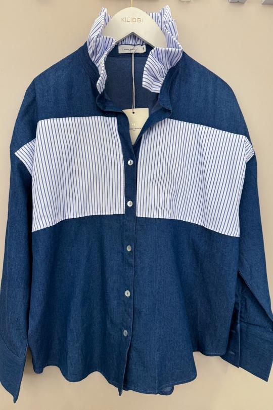 Shirts Women Blue ATELIER EVENE (ancien KILIBBI) 650# Efashion Paris