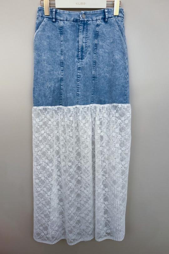 Skirts Women Blue ATELIER EVENE (ancien KILIBBI) J255C Efashion Paris