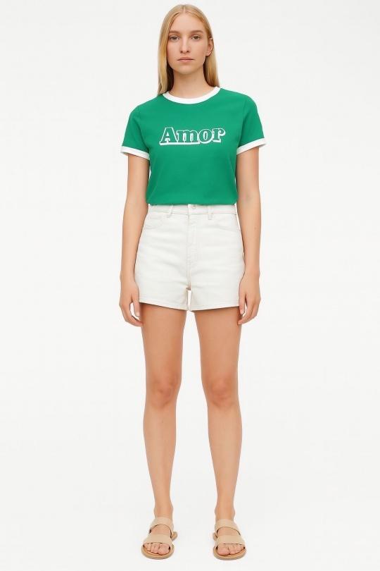 T-shirts Femme Vert ATELIER EVENE (ancien KILIBBI) T969 Efashion Paris