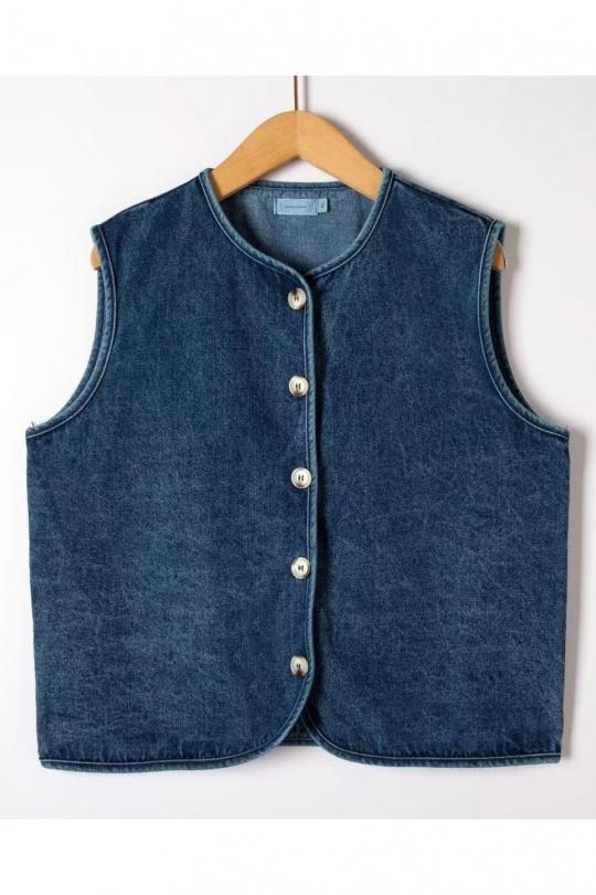 Gilets Femme Bleu ATELIER EVENE (ancien KILIBBI) 6562-6583 Efashion Paris