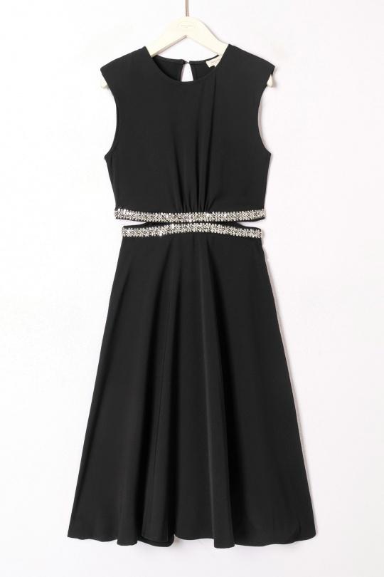 Abiti al polpaccio Donna Black ATELIER EVENE R1679 Efashion Paris