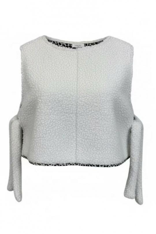 Top Donna Cream ATELIER EVENE 1208# Efashion Paris