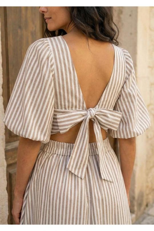 Tops Femme Beige ATELIER EVENE T1705 Efashion Paris