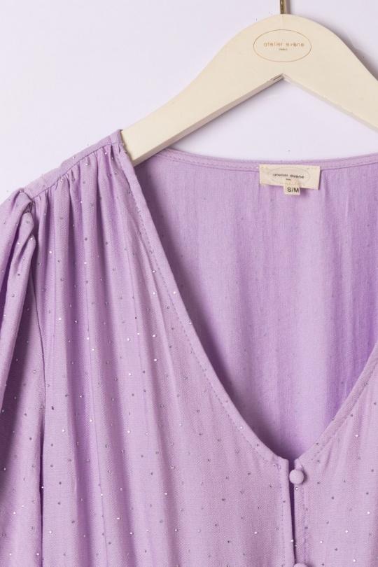 Robes courtes Femme Lilas ATELIER EVENE R1747 Efashion Paris