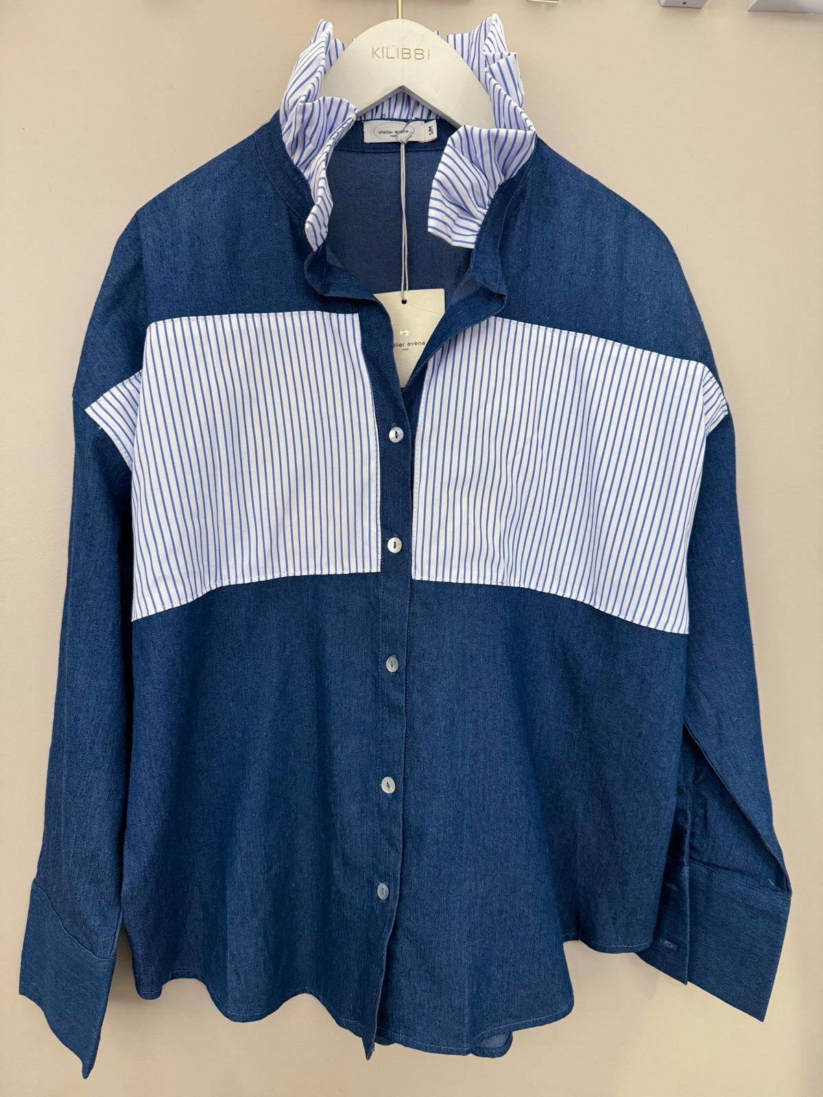 Shirts Women Blue ATELIER EVENE (ancien KILIBBI) 650# #c Efashion Paris