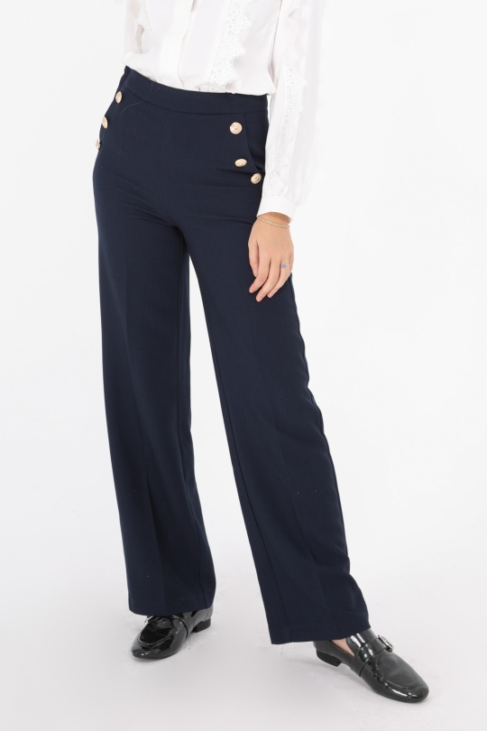 Pantalons Femme Marine Lulumary P868 Efashion Paris