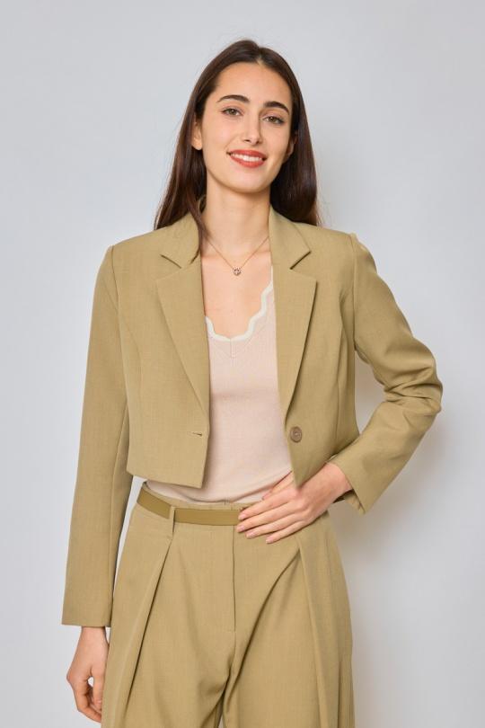 Vestes  Femme Blanc Lulumary V298 Efashion Paris