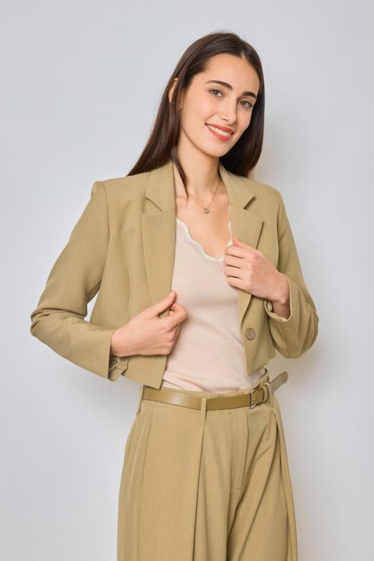 Vestes  Femme Blanc Lulumary V298 Efashion Paris