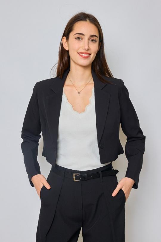 Vestes  Femme Blanc Lulumary V298 Efashion Paris