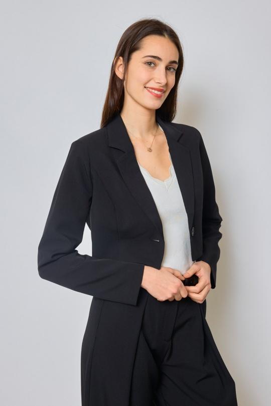 Vestes  Femme Blanc Lulumary V298 Efashion Paris