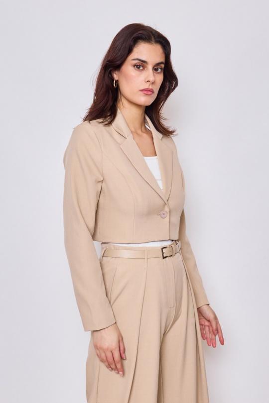 Vestes  Femme Blanc Lulumary V298 Efashion Paris