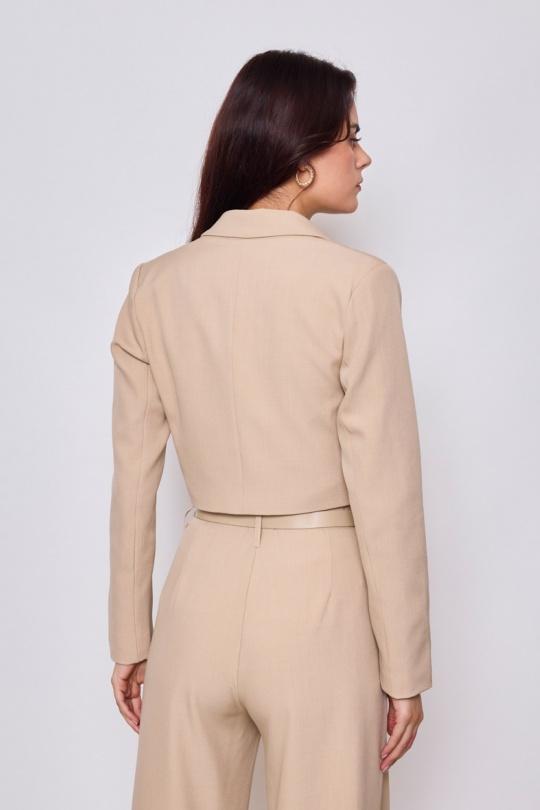 Vestes  Femme Blanc Lulumary V298 Efashion Paris