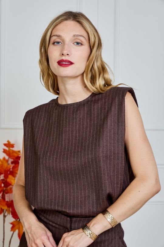 Tops Mujer Burgundy Lulumary H725 Efashion Paris