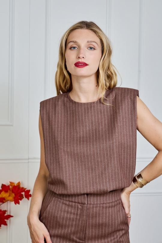 Tops Mujer Burgundy Lulumary H725 Efashion Paris