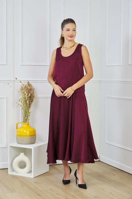 Vests Women Burgundy Lulumary H729 Efashion Paris