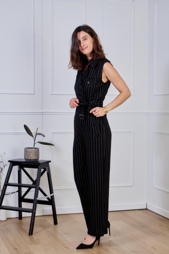 Jumpsuits Women Black Lulumary CM09 Efashion Paris