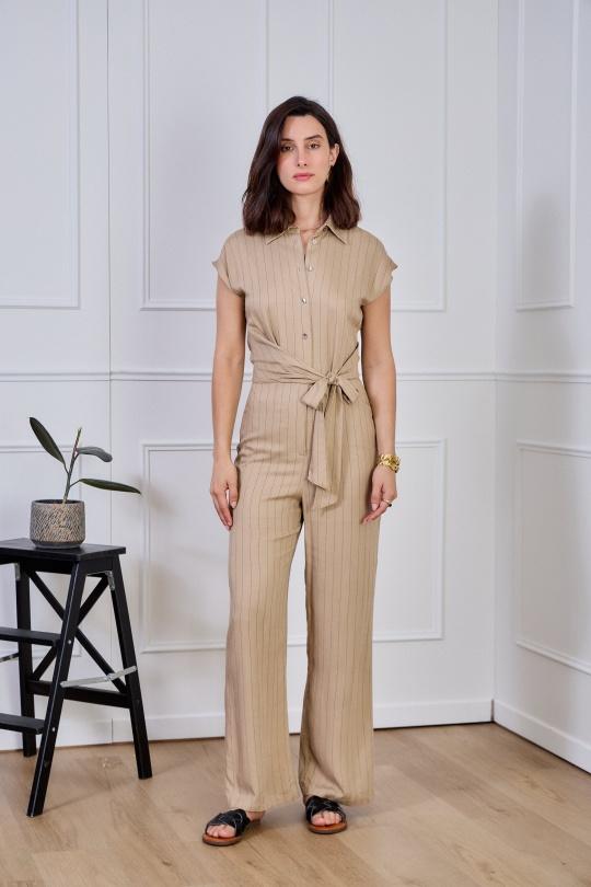 Jumpsuits Women Coffee Lulumary CM10 Efashion Paris