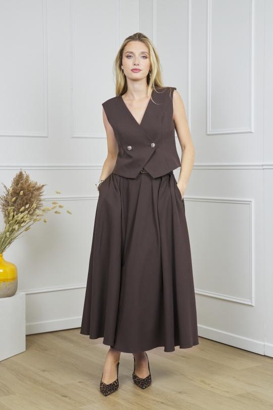 Tops Women Coffee Lulumary H733 Efashion Paris